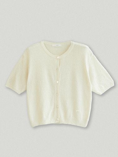 Madeleine short sleeved cardigan_ivory - AARAN - Modalova