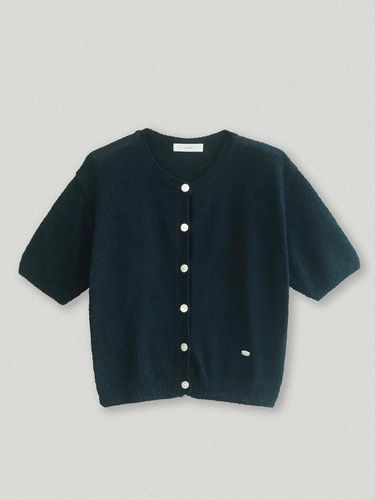 Madeleine short sleeved cardigan_navy - AARAN - Modalova