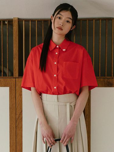 Smoothie short sleeve shirt_red - AARAN - Modalova