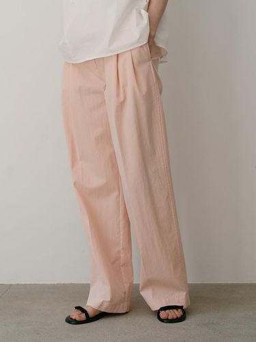 Double pleated cotton pants_pink - AARAN - Modalova