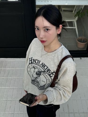 Hyunjoo PICK] Puppy over size sweatshirt (2color) - HUNCH - Modalova