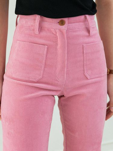 Corduroy bootcut pants_pink - AARAN - Modalova