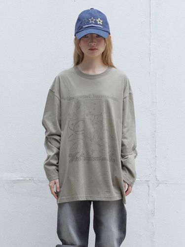 WISH LONG SLEEVE T-SHIRT (KHAKI) - THREE TO EIGHTY - Modalova