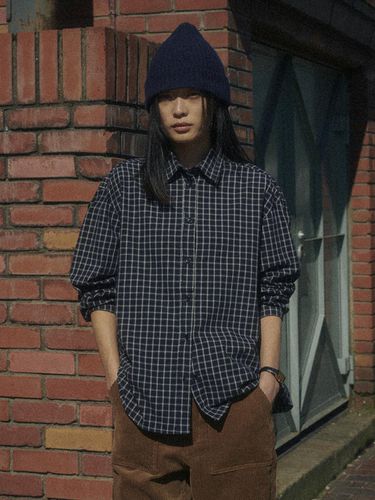 RODY CHECK SHIRT_NAVY - SAGEMENT - Modalova