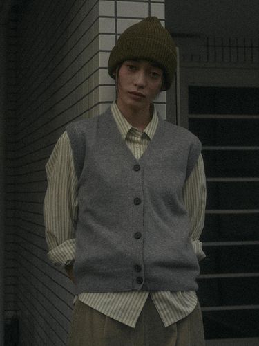 EMMA WOOL KNIT VEST_GRAY - SAGEMENT - Modalova