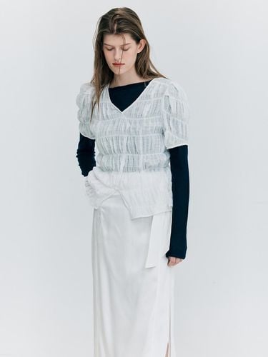 Puff Wrinkle Top_White - WNDERKAMMER - Modalova