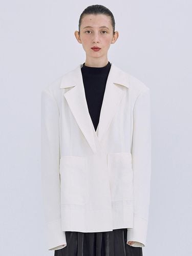 Stitch Collar Jacket_White - WNDERKAMMER - Modalova