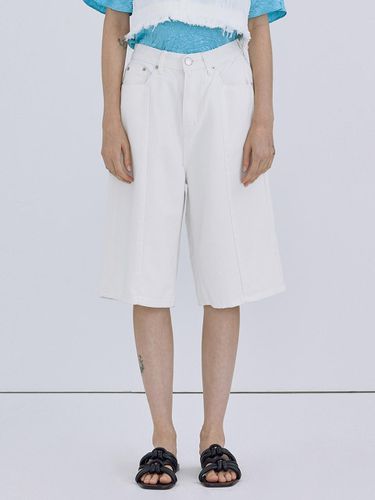 Culotte Denim Pants_White - WNDERKAMMER - Modalova