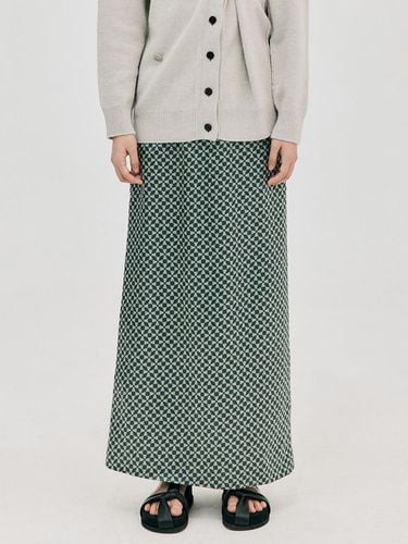 Silky Long Skirt_Dark Green - WNDERKAMMER - Modalova