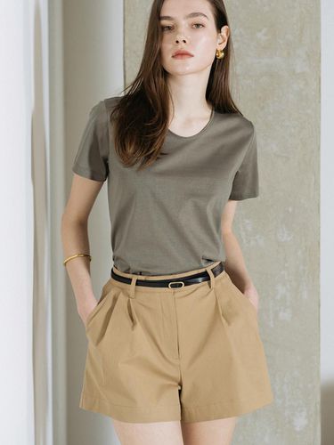 Cullottes cotton span shorts - beige - cordinary - Modalova