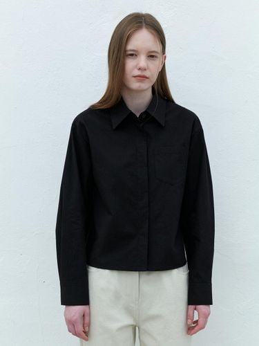 Cotton shirt - black - AYU - Modalova