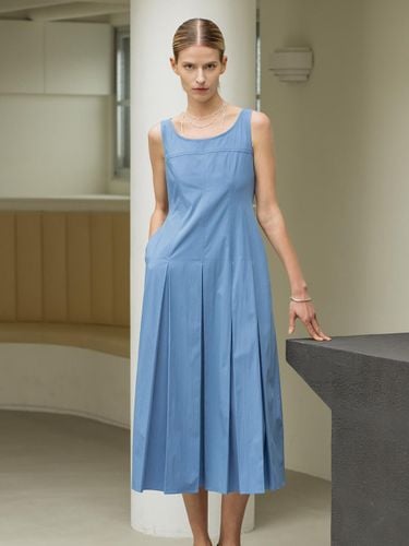 Pixel flower - patterned pleated dress - blue - cordinary - Modalova