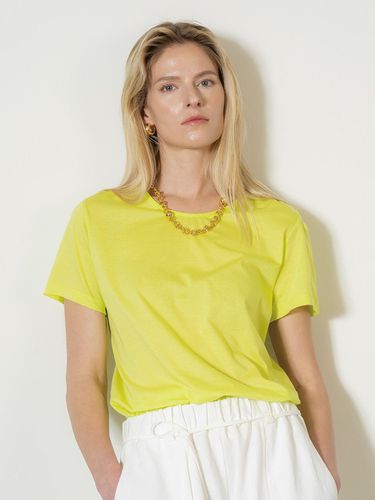 U - neck silket cotton t - shirt - lime - cordinary - Modalova