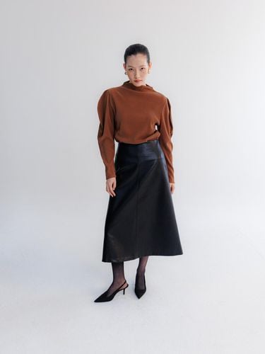 REFINED LEATHER SKIRTS-BLACK - LUMINOAR - Modalova