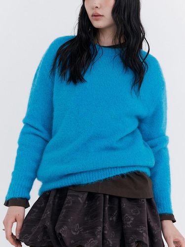 Boucle Knit Pullover_Blue - WNDERKAMMER - Modalova