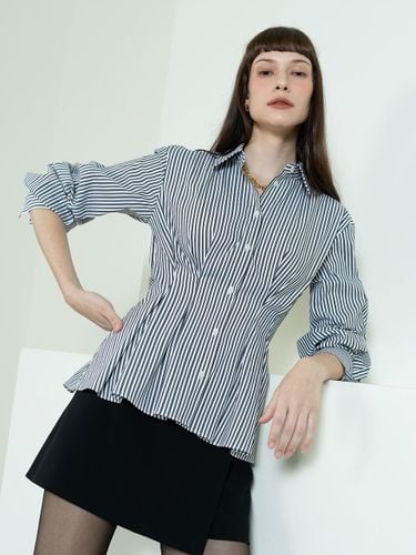 Pleated slim fit shirt - stripe - cordinary - Modalova