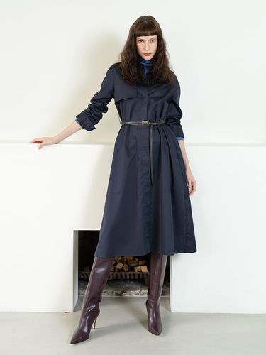 Trench midi dress - navy - cordinary - Modalova