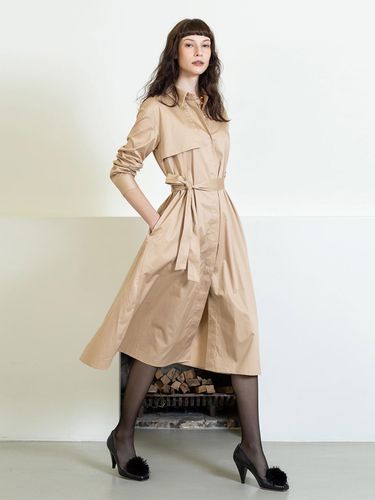 Trench midi dress - beige - cordinary - Modalova