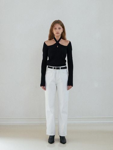 White denim pants_white - AARAN - Modalova