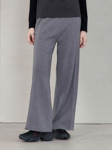 Cable knit wide pants JYPT722E - Jucy Judy - Modalova