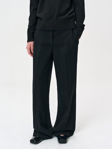 Wool Tailored Wide Pants [Black] - RIDIFI - Modalova