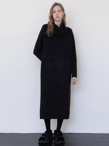 Long knit dress _ Black - JMARK New York - Modalova