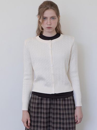 Cable cardigan _ - JMARK New York - Modalova