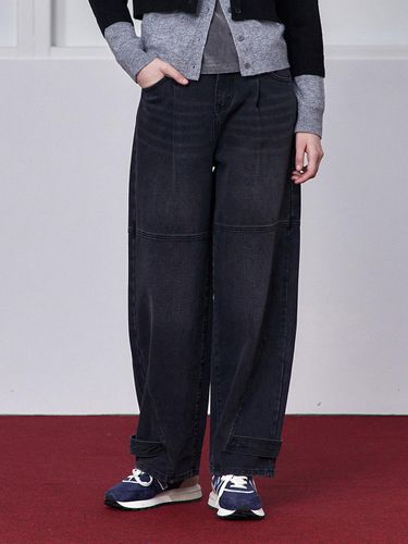 Wide tapered fit denim pants JYDP722G - Jucy Judy - Modalova