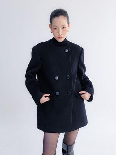 LU PREMIUM CASHMERE HALF COAT-BLACK - LUMINOAR - Modalova