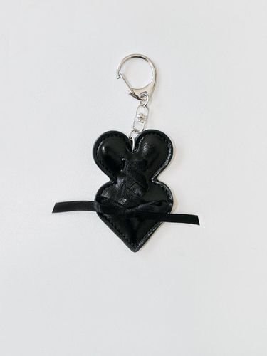 Double heart keyring_black - DU MATIN - Modalova