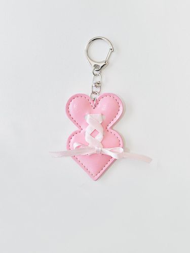 Double heart keyring_pink - DU MATIN - Modalova