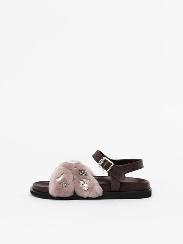 Orlane Shearling Sandals in FUR - CHAUSSURE LAPIN - Modalova