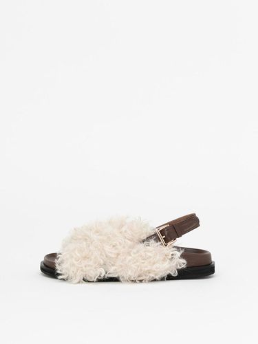 Raphaelle Shearling Sandals in FUR - CHAUSSURE LAPIN - Modalova