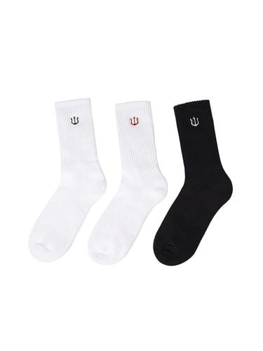 AC SC003: Trident Logo Crew Socks - VERUTUM - Modalova