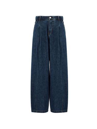 Men's pull-banded balloon-fit denim pants () - ADHOC - Modalova