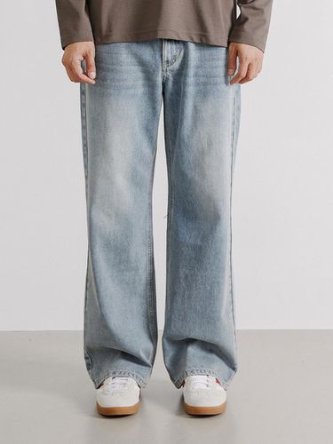 Men's wide fit denim pants (INDIGO) - ADHOC - Modalova