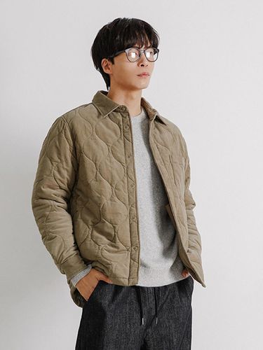 Men's Corduroy Quilting Padded shirt jacket (-B) - ADHOC - Modalova