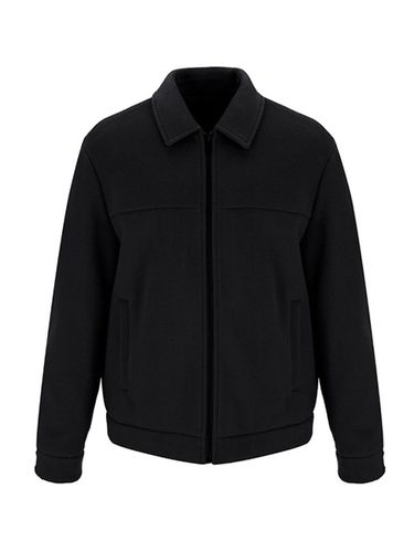 Men's Poly Basic Zip-Up Blouson Jumper () - ADHOC - Modalova