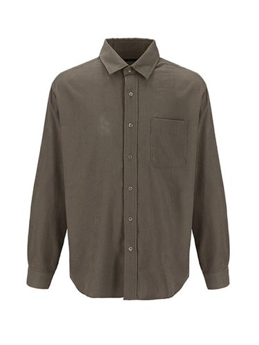 Men's Corduroy One Pocket Basic Shirt ( - ) - ADHOC - Modalova