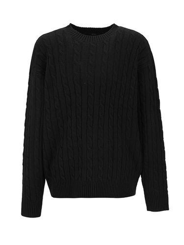 Men's round neck cable knitwear () - ADHOC - Modalova