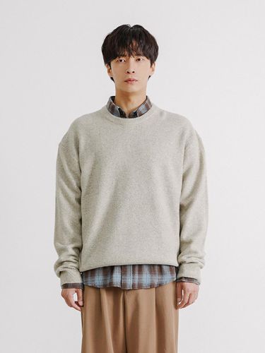 Men's round neck overfit sweater ( - ) - ADHOC - Modalova