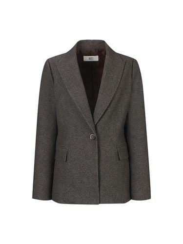 Check One Button Peaked Jacket (BHJAI1111) - BESTI BELLI - Modalova