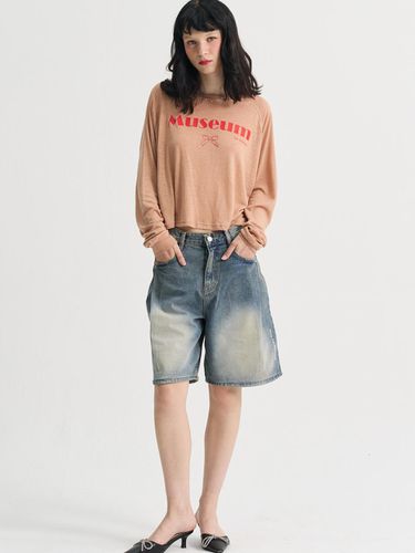 Jennie Linen Cropped Raglan T-Shirt () - SORRY TOO MUCH LOVE - Modalova