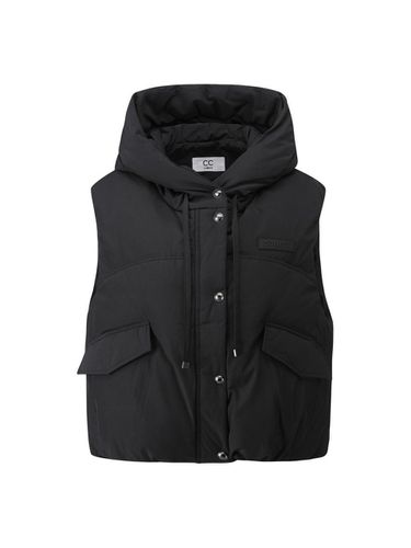 Hooded Short Premium Down Vest [Black] (C244PSB801) - CC collect - Modalova