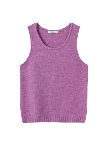 Wool Blend U-neck Sleeveless Knit Top [Light Violet] (LV_C244KST033) - CC collect - Modalova