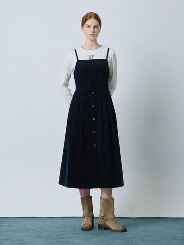 Corduroy Sleeveless Flare dress (DN_C244MSE032) - CC collect - Modalova