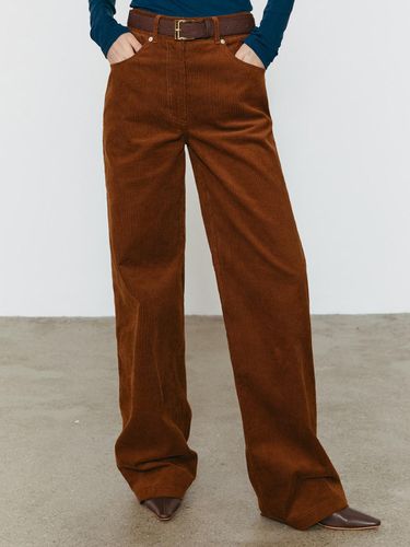 Soft corduroy wide pants - MOONT - Modalova