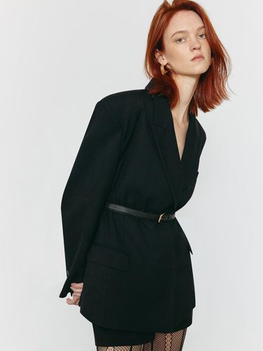 Herringbone Oversized-Fit Jacket - MOONT - Modalova