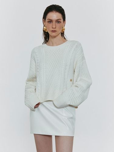 Lev cable cashmere knitwear - MOONT - Modalova