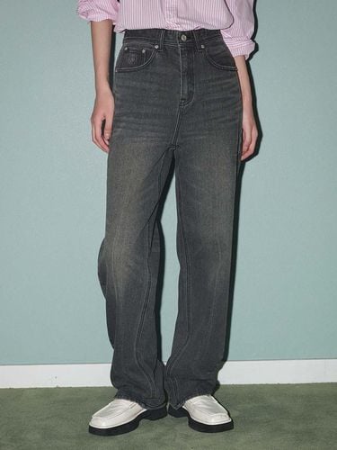 Straight Denim Pants [BLACK] (2489) - CITYBREEZE - Modalova